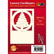 Luxury card camada 1Set com 3 cartões, 10 x 15 cm