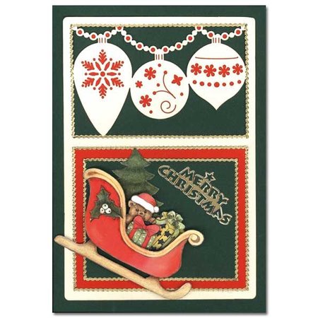 KARTEN und Zubehör / Cards Luxe oplegkaart 1Set met 3 kaarten, 10 x 15 cm
