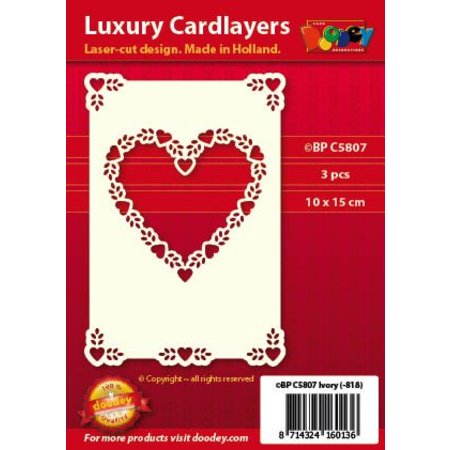KARTEN und Zubehör / Cards Luxury card layer 1Set with 3 cards, 10 x 15 cm