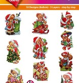 BILDER / PICTURES: Studio Light, Staf Wesenbeek, Willem Haenraets 10 hübsche embossed und Glitzer Chipboard Motive!