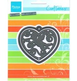 Marianne Design Punching - and embossing stencil, filigränes heart with angel
