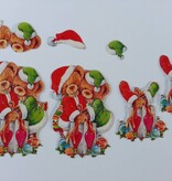 BILDER / PICTURES: Studio Light, Staf Wesenbeek, Willem Haenraets 10 hübsche embossed und Glitzer Chipboard Motive!