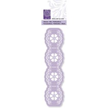 Punching and embossing stencil, Flechtbordure flower, 38 x 152 mm