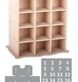 Objekten zum Dekorieren / objects for decorating gabinete 3D Advent Calendar + 2 Stencils
