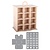 Objekten zum Dekorieren / objects for decorating 3D-kabinet Advent Kalender + 2 Stencils