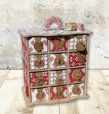 Objekten zum Dekorieren / objects for decorating cabinet 3D Calendario dell'Avvento + 2 stencil