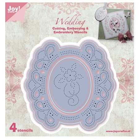 Joy!Crafts und JM Creation Corte y repujado plantilla stencil múltiples bordado!