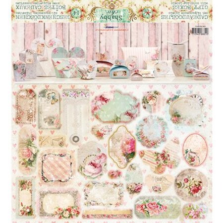 Dekoration Schachtel Gestalten / Boxe ... Craft set voor 14 pakketten "Shabby Chic"