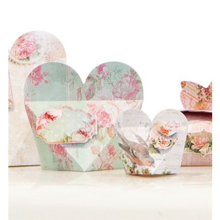 Dekoration Schachtel Gestalten / Boxe ... Craft set voor 14 pakketten "Shabby Chic"