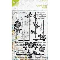 Transparent Stempel, Rosenmotive