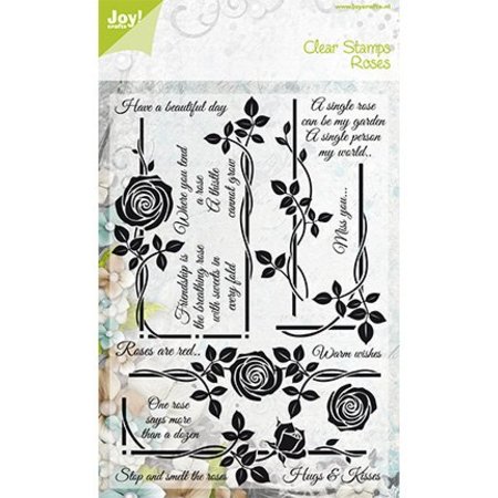 Joy!Crafts und JM Creation Transparent stamps, rose motifs