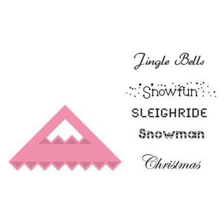 Marianne Design Embossing and cutting mat corner + Text Stamp