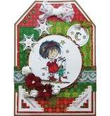 Marianne Design Estampagem e corte mat canto + Stamp Texto