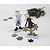 Objekten zum Dekorieren / objects for decorating Conjunto de 2 Anjo 15 centímetros em forma de sino, anjos em pé de madeira