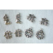 Metal - Charms 4x2 st. Invierno