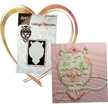 Embossing and cutting template: Owl