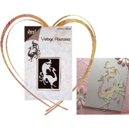 Joy!Crafts und JM Creation Embossing en snijmat, Peacock