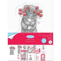 Kit de bricolage pour A4 Glitter carte de Me to You "With Love"