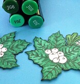 JUSTRITE AUS AMERIKA Justrite julen postkort Bakgrunn Cling Stamp