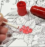 JUSTRITE AUS AMERIKA Justrite julen postkort Bakgrunn Cling Stamp