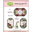 JUSTRITE AUS AMERIKA Justrite elegante lamentable etiqueta Cling Stamp Set