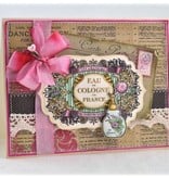 JUSTRITE AUS AMERIKA Justrite Shabby Chic étiquette Cling Stamp Set