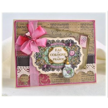 JUSTRITE AUS AMERIKA Justrite elegante lamentable etiqueta Cling Stamp Set