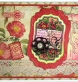 JUSTRITE AUS AMERIKA Justrite Shabby Chic étiquette Cling Stamp Set