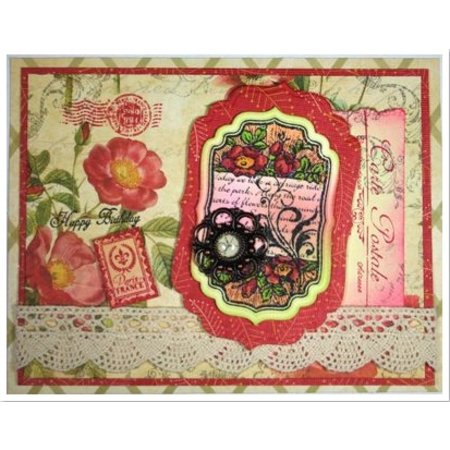 JUSTRITE AUS AMERIKA Justrite elegante lamentable etiqueta Cling Stamp Set