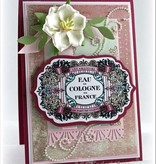 JUSTRITE AUS AMERIKA Justrite elegante lamentable etiqueta Cling Stamp Set