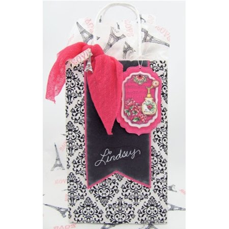 JUSTRITE AUS AMERIKA Justrite elegante lamentable etiqueta Cling Stamp Set