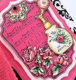 JUSTRITE AUS AMERIKA Justrite Shabby Chic étiquette Cling Stamp Set