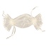 BASTELZUBEHÖR / CRAFT ACCESSORIES Organza bag, 14x8cm, SB-Btl 4Stück, ivory