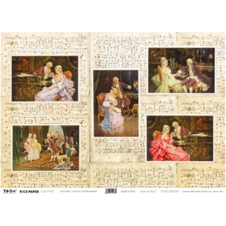 DECOUPAGE AND ACCESSOIRES Rice Paper 35 x 50cm - Canova's Entertainments