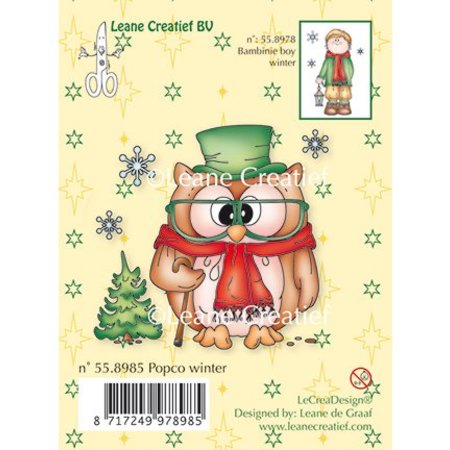 Leane Creatief - Lea'bilities Mini Transparent Stamps, Stamp - Popco winter