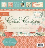 DCWV und Sugar Plum Bloque Diseñador, Coral Couture Papel Pila