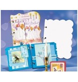 Scrapbooking ... Blanco mini-álbum, "passe-partout", 800 gr / m², 6 hojas
