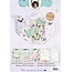 Objekten zum Dekorieren / objects for decorating Kit Scheda MDF Pakket incl.papier - teiera Janneke Brinkman
