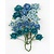 BLUMEN (MINI) UND ACCESOIRES Marianne Design Paper Roses azul brillante