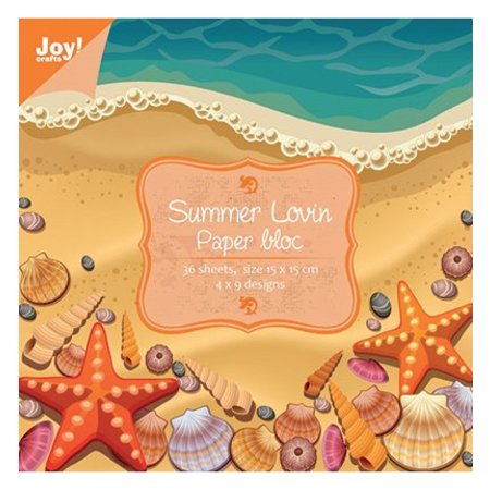 DESIGNER BLÖCKE  / DESIGNER PAPER Paper block, 15 x 15cm, Summer Lovin