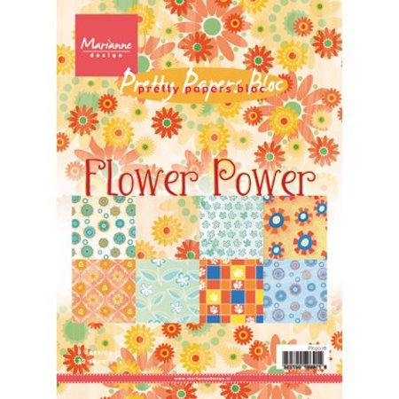 Marianne Design Papers Piuttosto - A5 - Flower Power