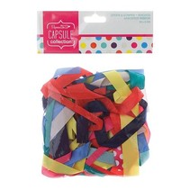 by various decorative ribbons warm colors, 20 pieces