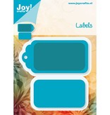 Joy!Crafts und JM Creation Stansing og preging mappe, Etiketter