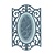 Sizzix Framelits Sett med 3 Patterns, oval w / smijern Edges