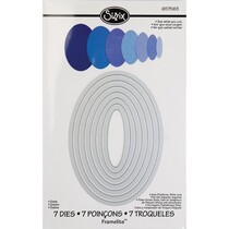 Framelits Set of 7 stencils, Oval Box