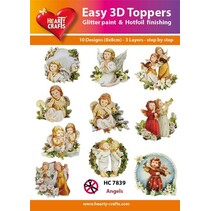 10 ganske preget og Glitter Spon motiver!