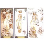 BILDER / PICTURES: Studio Light, Staf Wesenbeek, Willem Haenraets Die cut ark: "Art Nouveau" med forskellige billeder - kun 5 til rådighed!