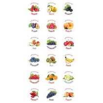 18 selbstklebende Etiketten für Marmelade/Smoothies