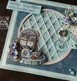 Yvonne Creations Punching and embossing templates: Trellis frame