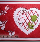 Yvonne Creations Punching and embossing templates: Trellis frame